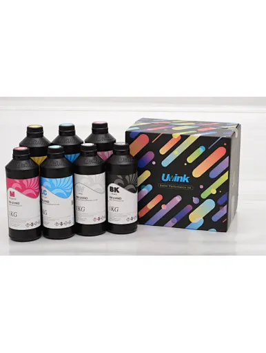 Premium CMYK White UV DTF Ink
